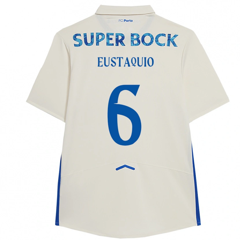 Danxen Damen Stephen Eustaquio #6 Weiß Blau Ausweichtrikot Trikot 2025/26 T-Shirt Schweiz