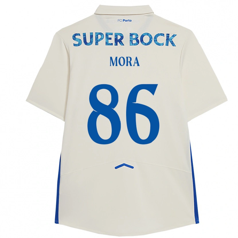 Danxen Damen Rodrigo Mora #86 Weiß Blau Ausweichtrikot Trikot 2025/26 T-Shirt Schweiz