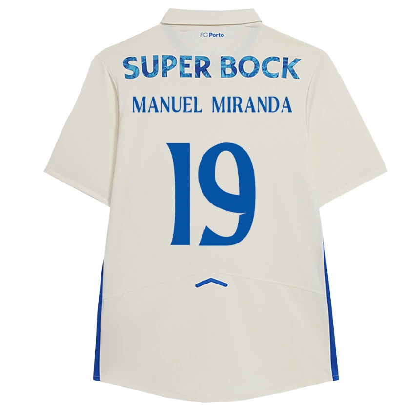Danxen Damen Manuel Miranda #19 Weiß Blau Ausweichtrikot Trikot 2025/26 T-Shirt Schweiz
