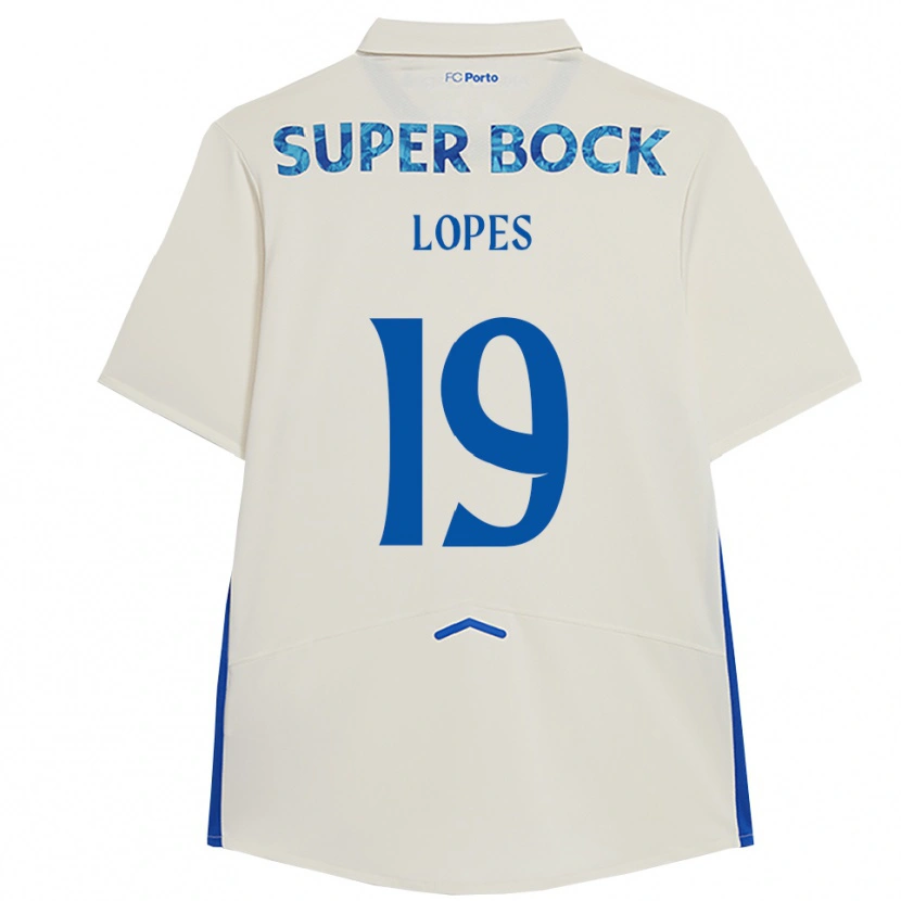 Danxen Damen João Lopes #19 Weiß Blau Ausweichtrikot Trikot 2025/26 T-Shirt Schweiz