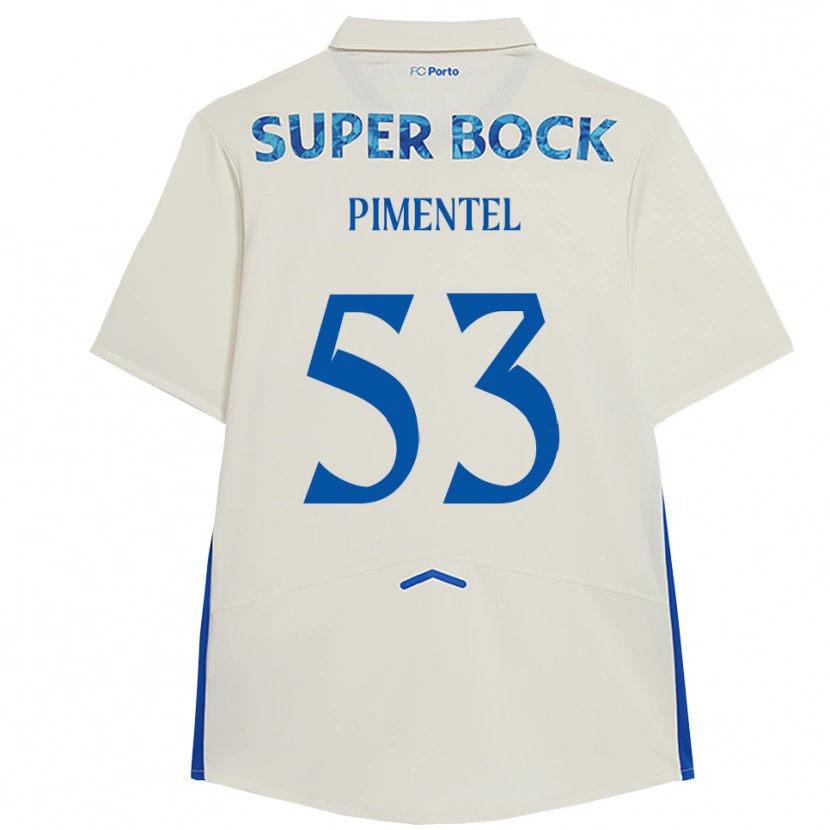 Danxen Damen Eric Pimentel #53 Weiß Blau Ausweichtrikot Trikot 2025/26 T-Shirt Schweiz