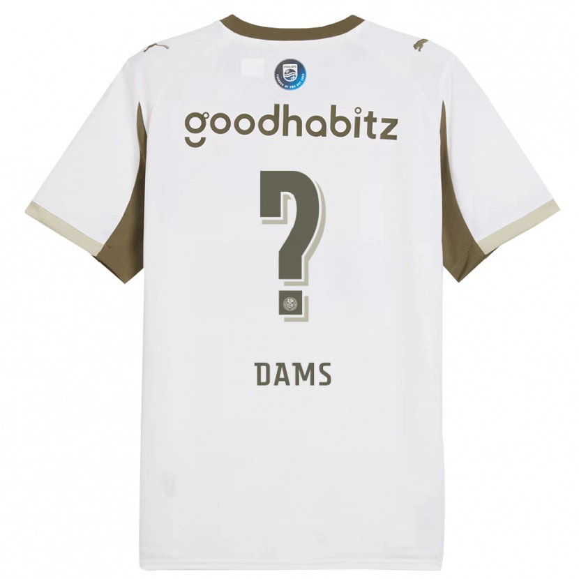 Danxen Damen Matteo Dams #0 Weiß Grau Ausweichtrikot Trikot 2025/26 T-Shirt Schweiz