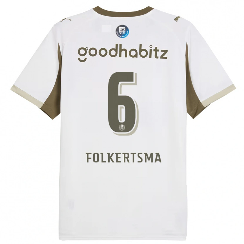 Danxen Damen Sisca Folkertsma #6 Weiß Grau Ausweichtrikot Trikot 2025/26 T-Shirt Schweiz