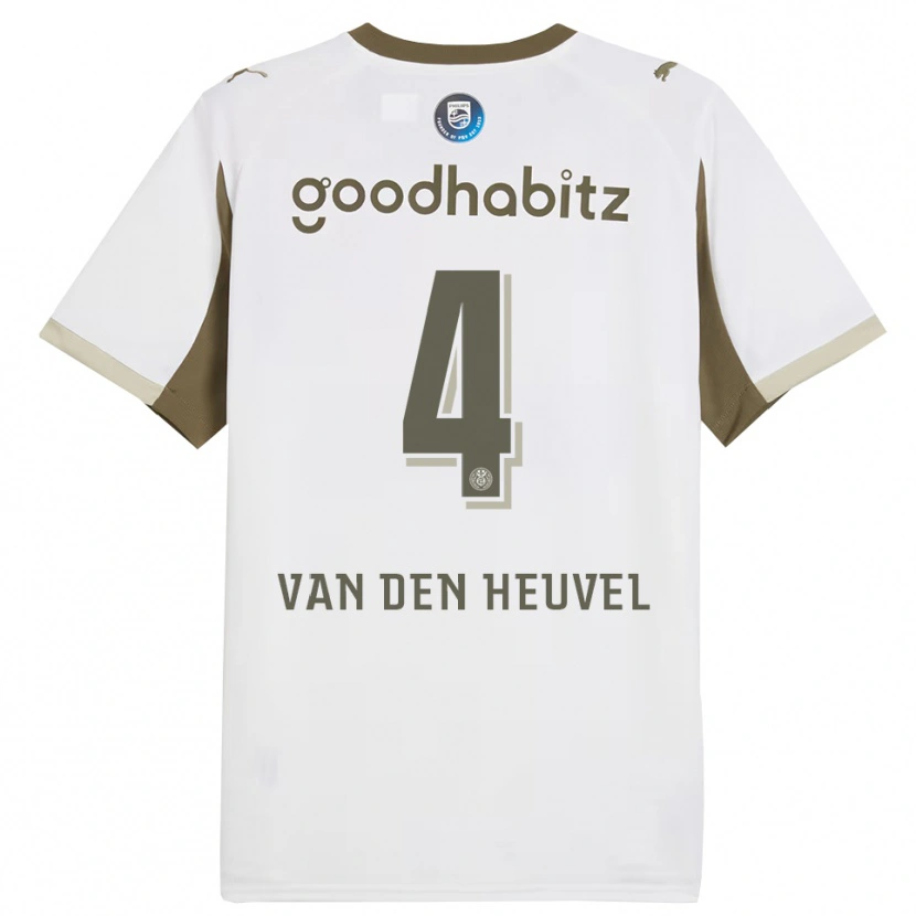 Danxen Damen Tim Van Den Heuvel #4 Weiß Grau Ausweichtrikot Trikot 2025/26 T-Shirt Schweiz