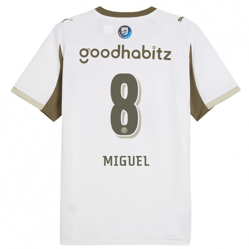 Danxen Damen Yani Miguel #8 Weiß Grau Ausweichtrikot Trikot 2025/26 T-Shirt Schweiz