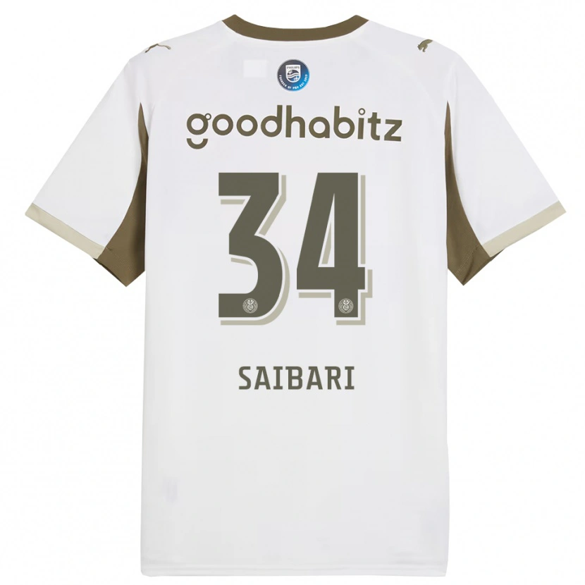 Danxen Damen Ismael Saibari #34 Weiß Grau Ausweichtrikot Trikot 2025/26 T-Shirt Schweiz