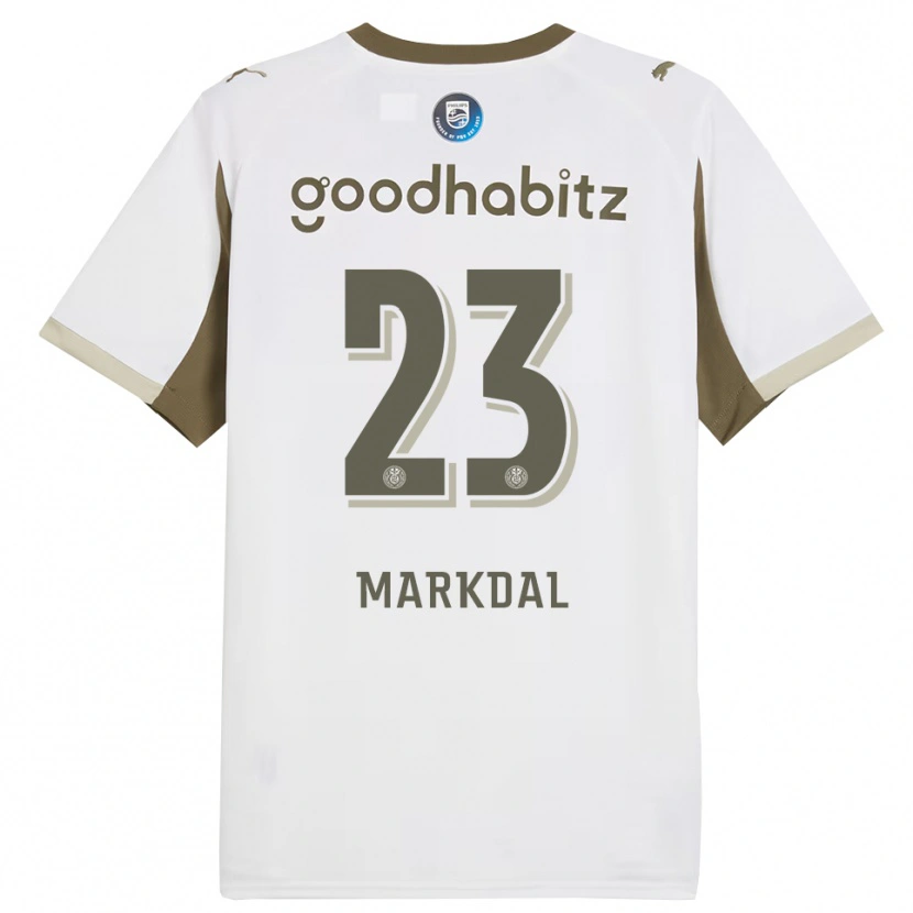Danxen Damen Mikkel Markdal #23 Weiß Grau Ausweichtrikot Trikot 2025/26 T-Shirt Schweiz