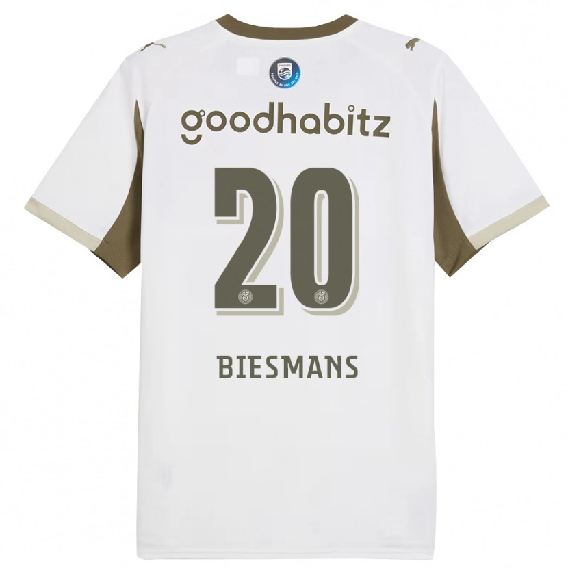 Danxen Damen Julie Biesmans #20 Weiß Grau Ausweichtrikot Trikot 2025/26 T-Shirt Schweiz