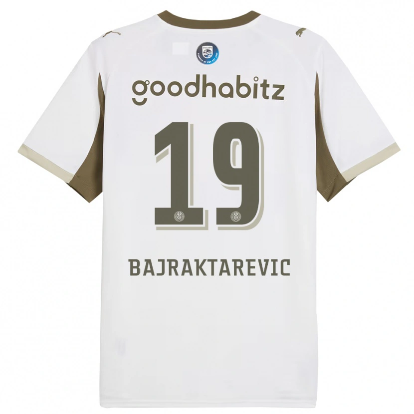 Danxen Damen Esmir Bajraktarević #19 Weiß Grau Ausweichtrikot Trikot 2025/26 T-Shirt Schweiz