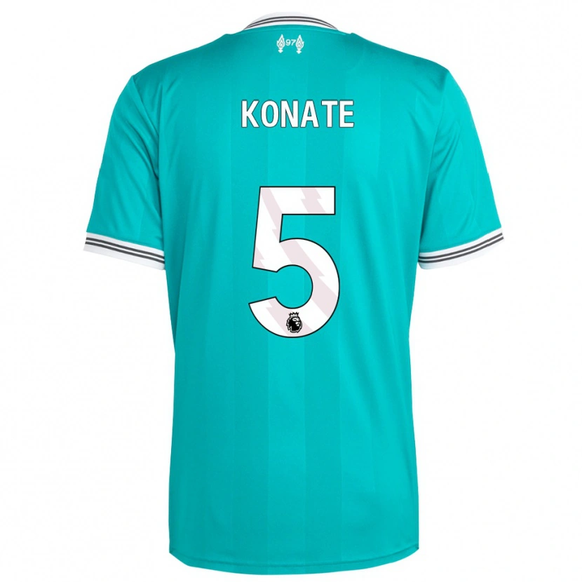 Danxen Damen Ibrahima Konaté #5 Grün Weiß Ausweichtrikot Trikot 2025/26 T-Shirt Schweiz