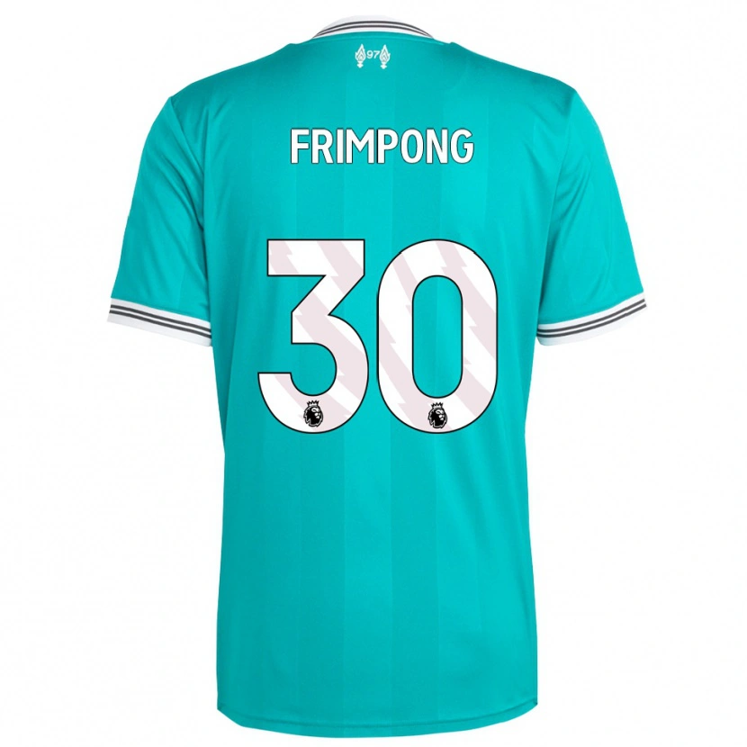 Danxen Damen Jeremie Frimpong #30 Grün Weiß Ausweichtrikot Trikot 2025/26 T-Shirt Schweiz