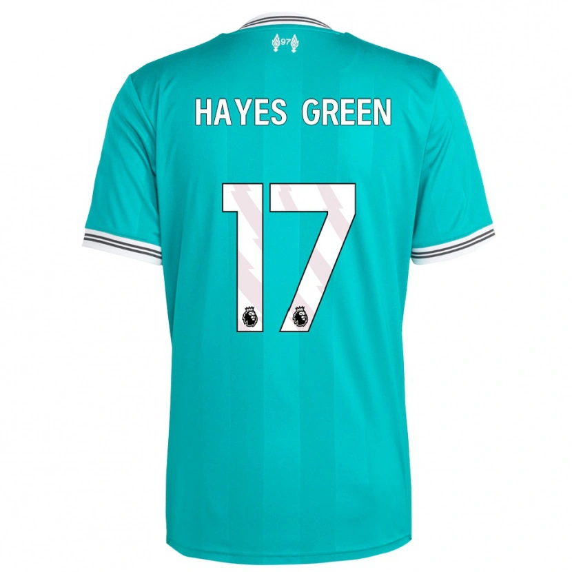 Danxen Damen Charlie Hayes-Green #17 Grün Weiß Ausweichtrikot Trikot 2025/26 T-Shirt Schweiz
