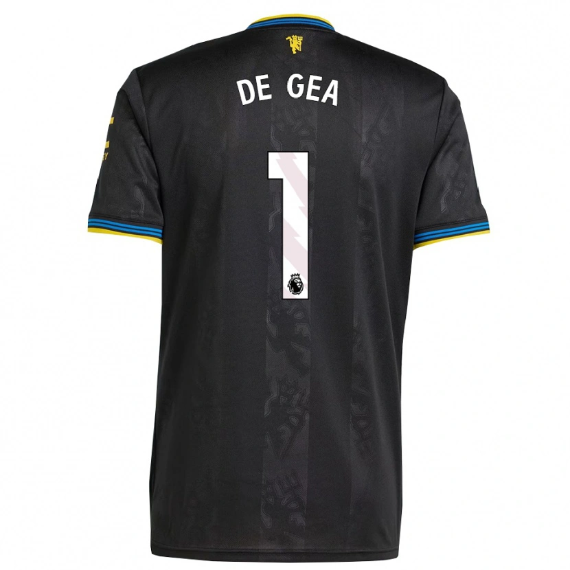 Danxen Damen David De Gea #1 Schwarz Gelb Blau Ausweichtrikot Trikot 2025/26 T-Shirt Schweiz