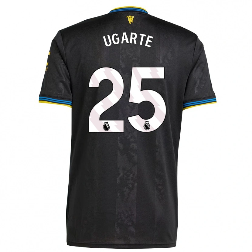 Danxen Damen Manuel Ugarte #25 Schwarz Gelb Blau Ausweichtrikot Trikot 2025/26 T-Shirt Schweiz