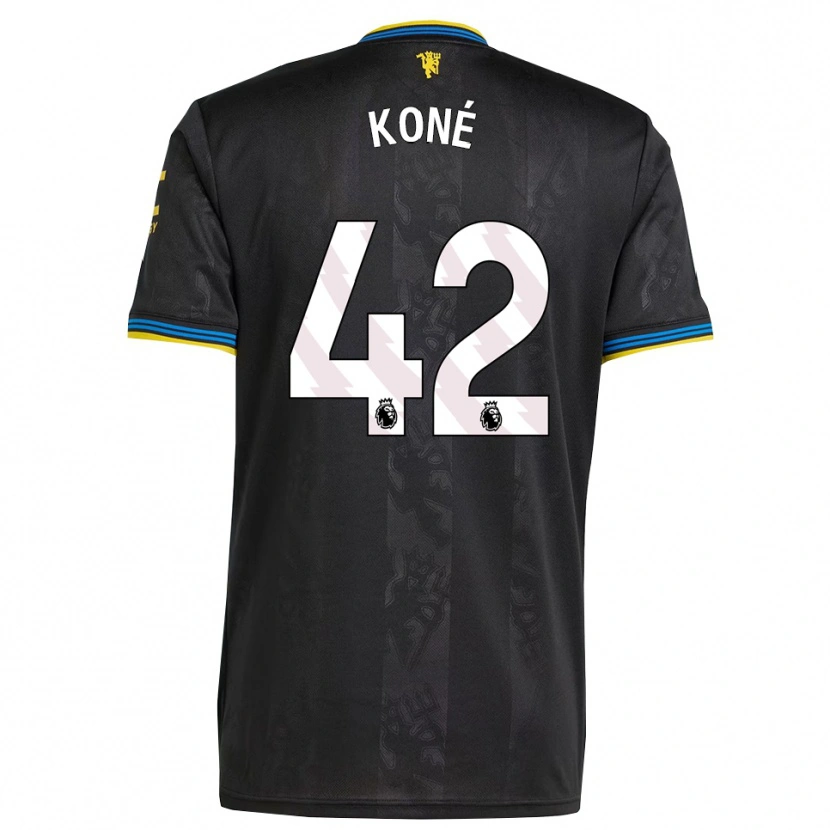 Danxen Damen Sékou Koné #42 Schwarz Gelb Blau Ausweichtrikot Trikot 2025/26 T-Shirt Schweiz