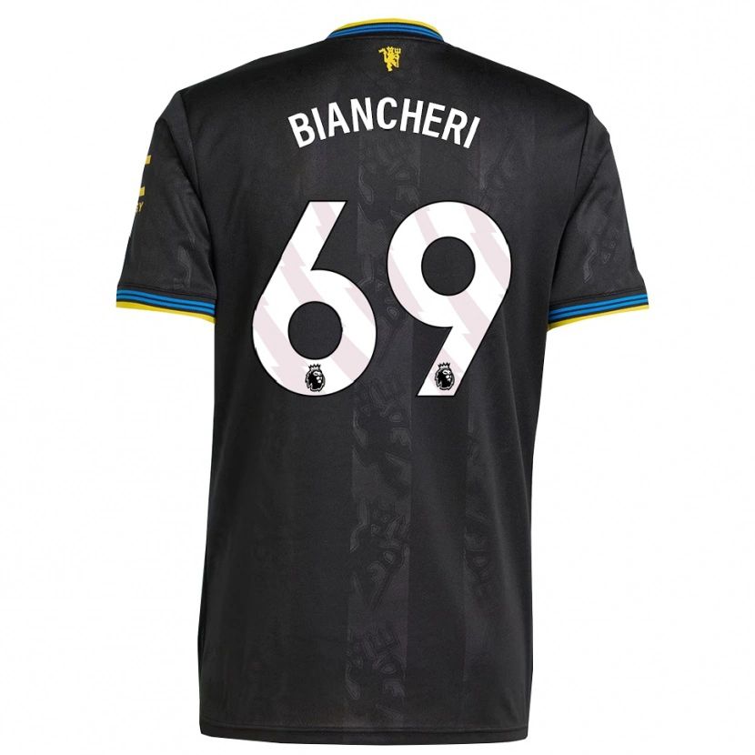 Danxen Damen Gabriele Biancheri #69 Schwarz Gelb Blau Ausweichtrikot Trikot 2025/26 T-Shirt Schweiz