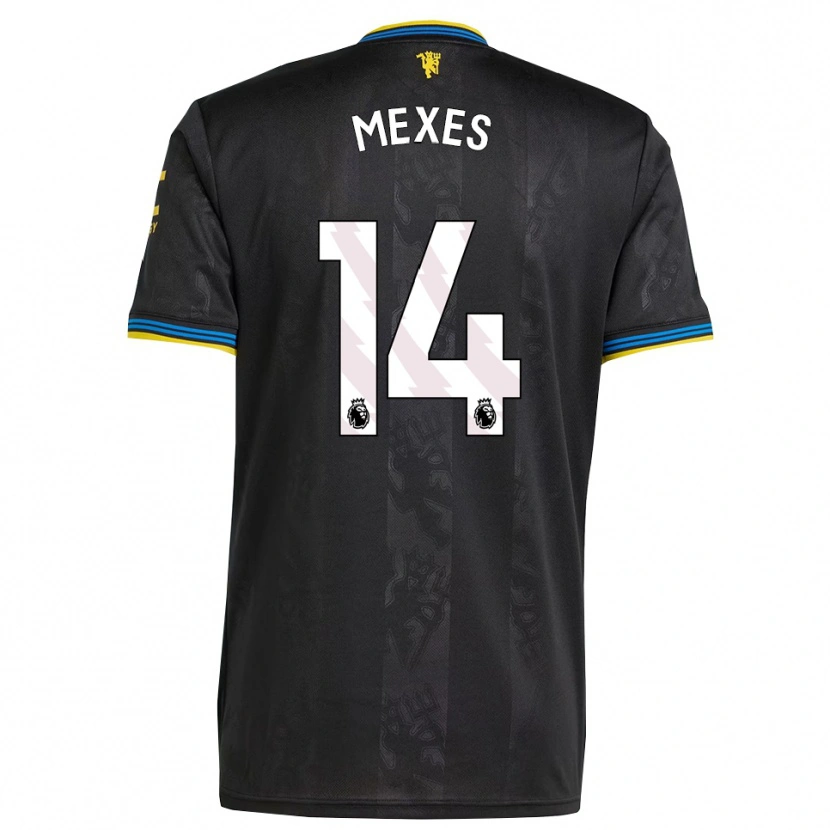 Danxen Damen Silva Mexes #14 Schwarz Gelb Blau Ausweichtrikot Trikot 2025/26 T-Shirt Schweiz