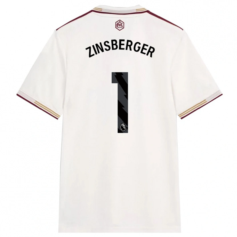 Danxen Damen Manuela Zinsberger #1 Creme Weiß Burgunderrot Ausweichtrikot Trikot 2025/26 T-Shirt Schweiz