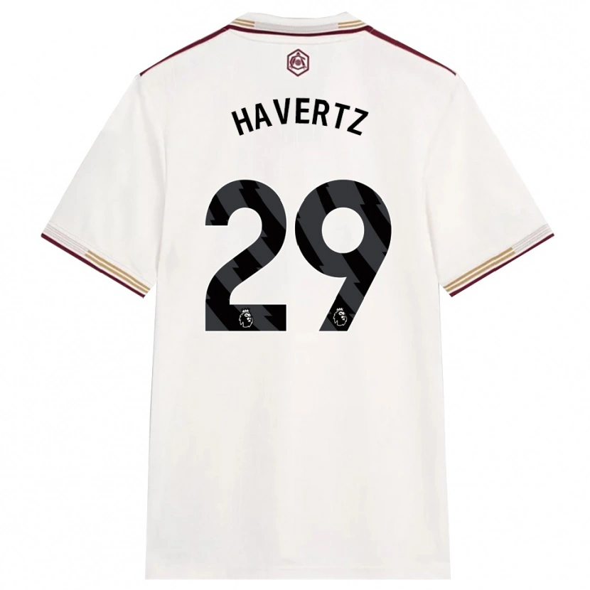 Danxen Damen Kai Havertz #29 Creme Weiß Burgunderrot Ausweichtrikot Trikot 2025/26 T-Shirt Schweiz