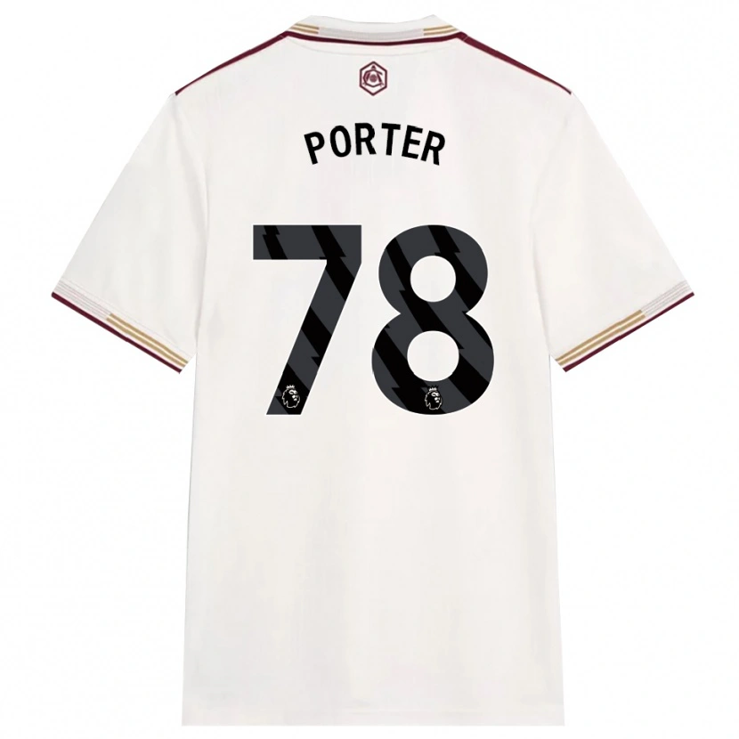 Danxen Damen Jack Porter #78 Creme Weiß Burgunderrot Ausweichtrikot Trikot 2025/26 T-Shirt Schweiz