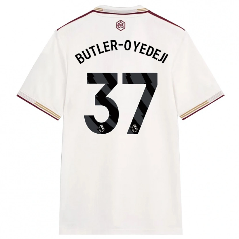 Danxen Damen Nathan Butler-Oyedeji #37 Creme Weiß Burgunderrot Ausweichtrikot Trikot 2025/26 T-Shirt Schweiz