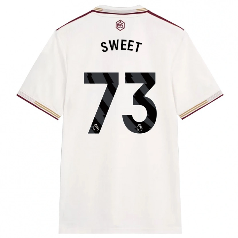 Danxen Damen James Sweet #73 Creme Weiß Burgunderrot Ausweichtrikot Trikot 2025/26 T-Shirt Schweiz