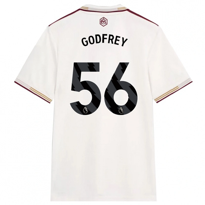 Danxen Damen Freya Godfrey #56 Creme Weiß Burgunderrot Ausweichtrikot Trikot 2025/26 T-Shirt Schweiz