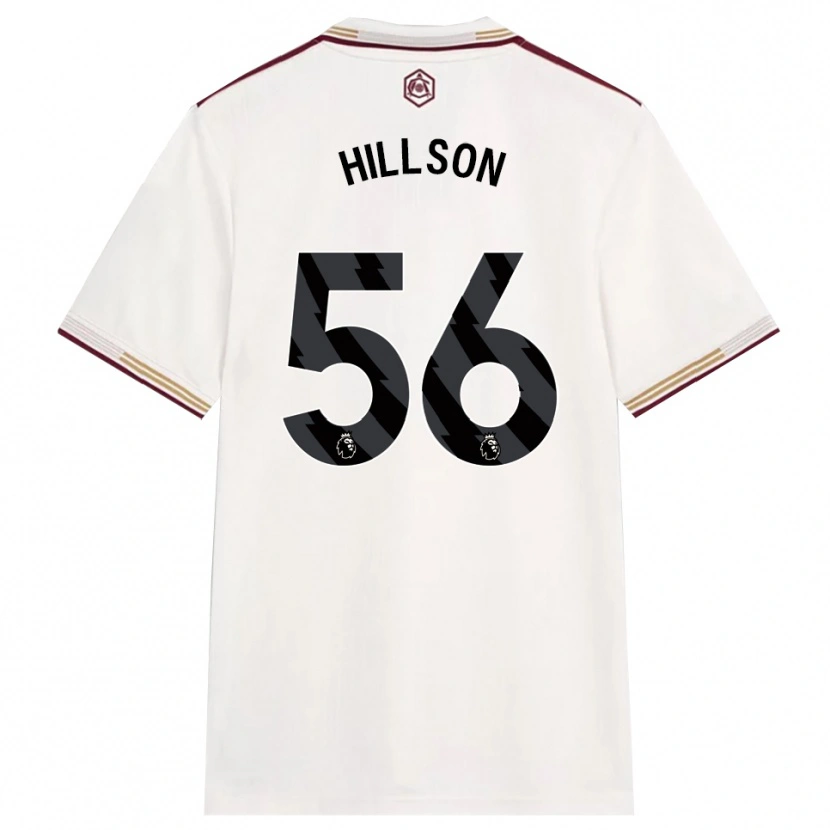 Danxen Damen James Hillson #56 Creme Weiß Burgunderrot Ausweichtrikot Trikot 2025/26 T-Shirt Schweiz