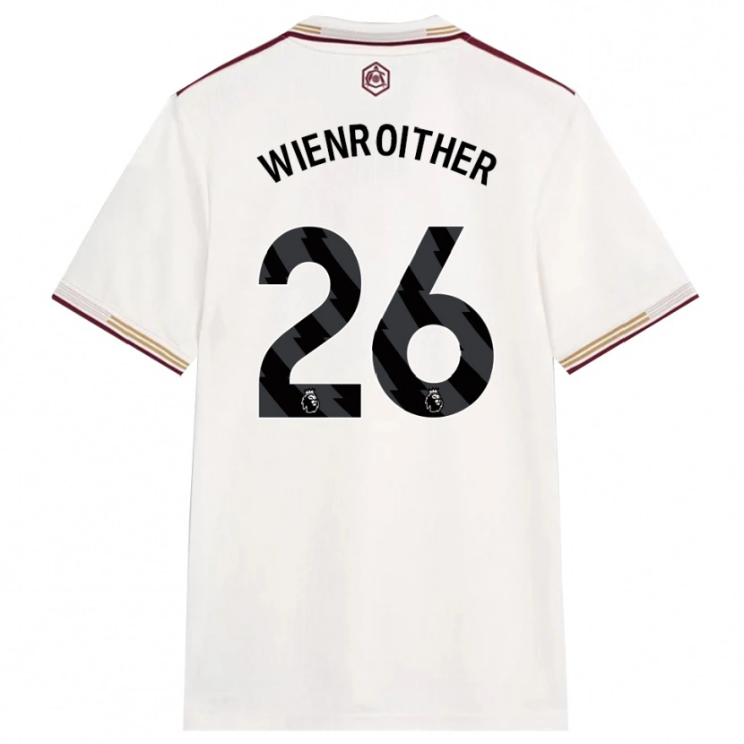 Danxen Damen Laura Wienroither #26 Creme Weiß Burgunderrot Ausweichtrikot Trikot 2025/26 T-Shirt Schweiz