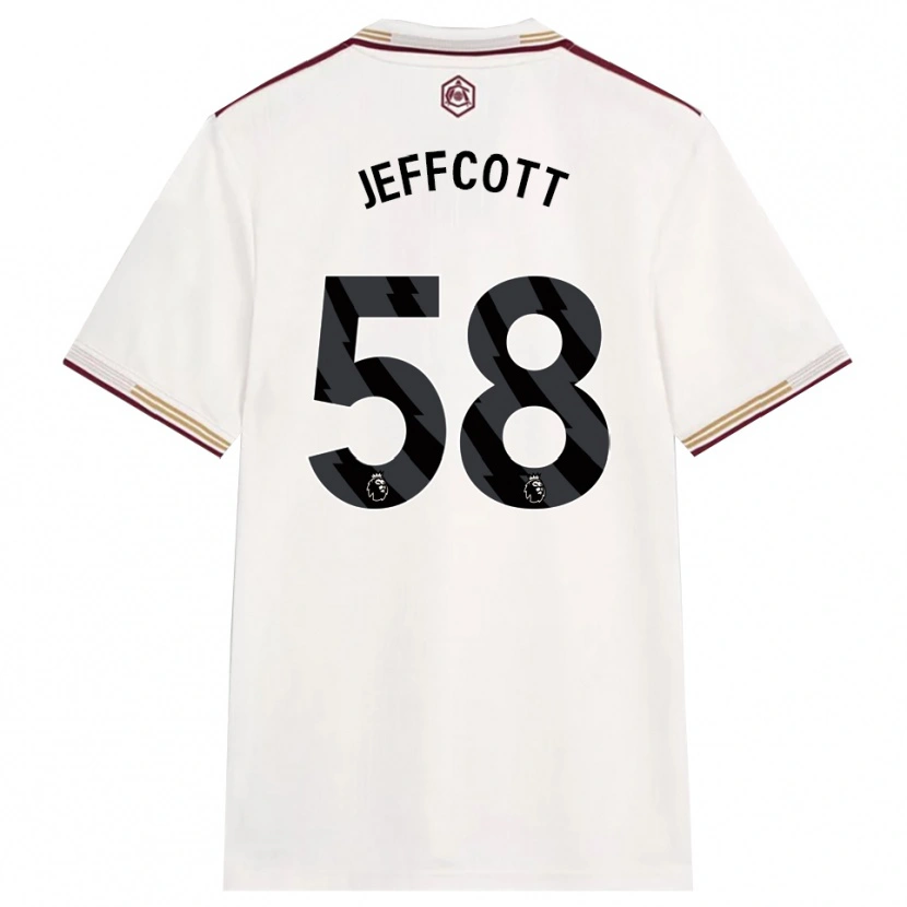 Danxen Damen Henry Jeffcott #58 Creme Weiß Burgunderrot Ausweichtrikot Trikot 2025/26 T-Shirt Schweiz
