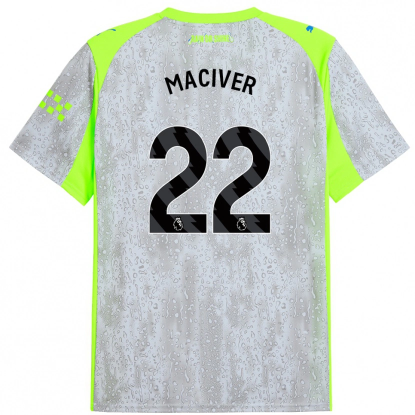 Danxen Damen Sandy Maciver #22 Grau Gelb Ausweichtrikot Trikot 2025/26 T-Shirt Schweiz