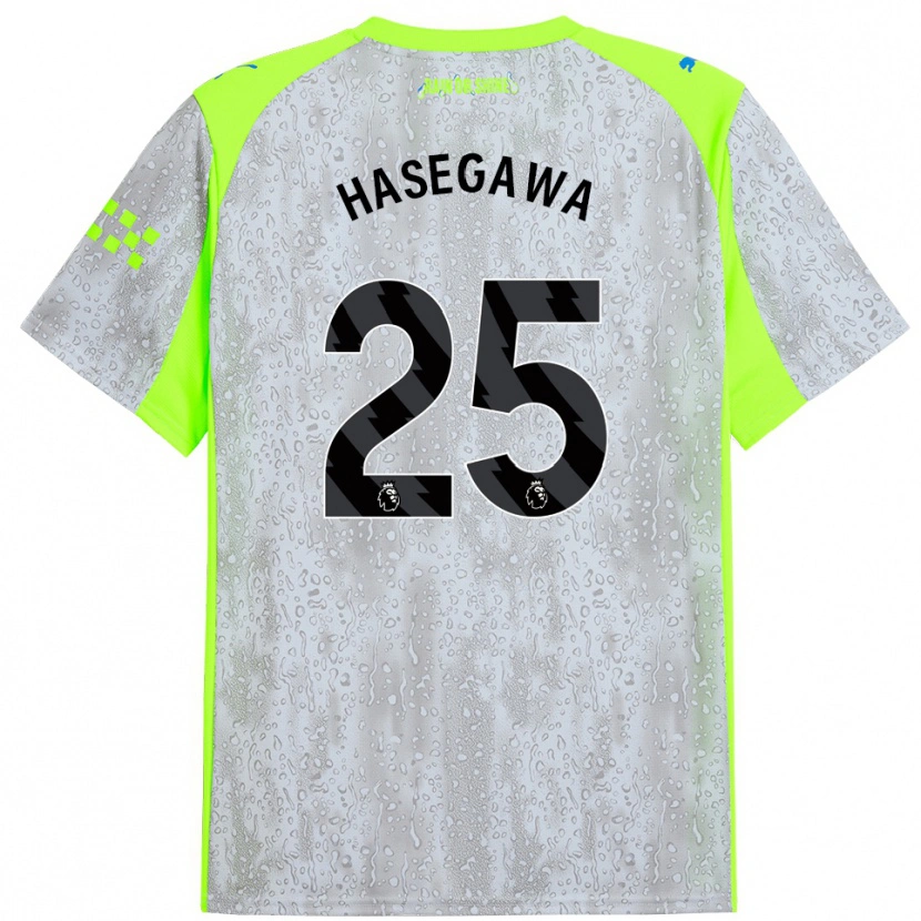Danxen Damen Yui Hasegawa #25 Grau Gelb Ausweichtrikot Trikot 2025/26 T-Shirt Schweiz