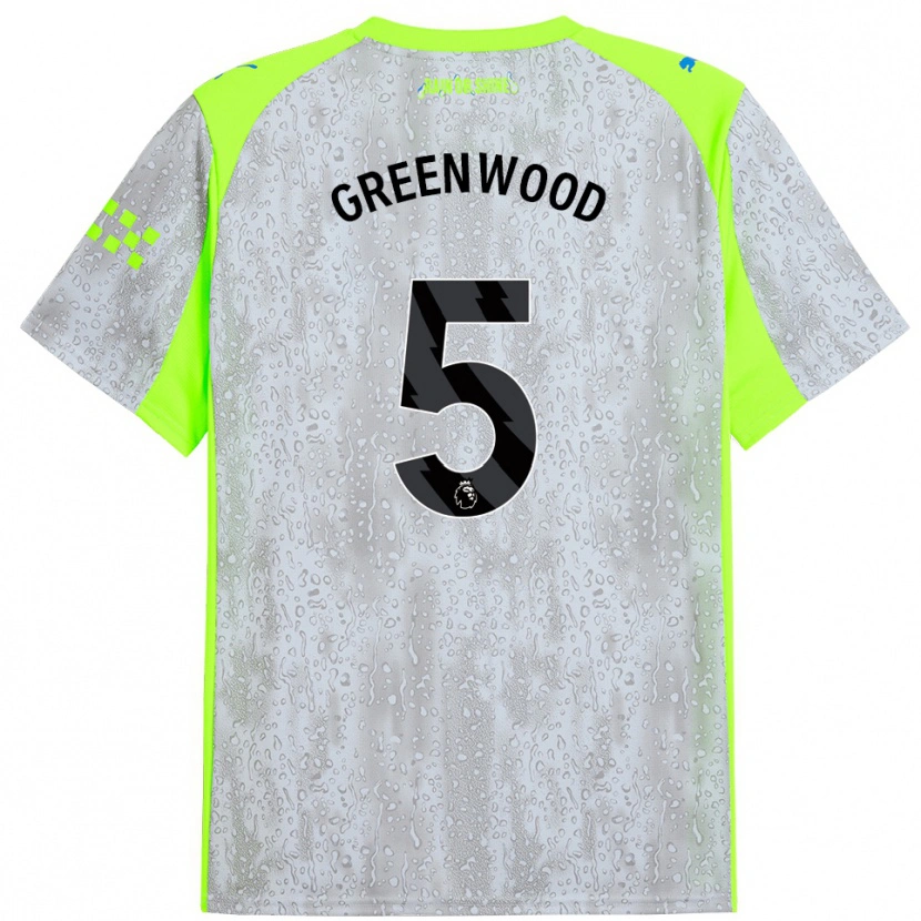 Danxen Damen Alex Greenwood #5 Grau Gelb Ausweichtrikot Trikot 2025/26 T-Shirt Schweiz