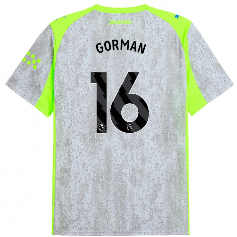 Danxen Damen Finlay Gorman #16 Grau Gelb Ausweichtrikot Trikot 2025/26 T-Shirt Schweiz