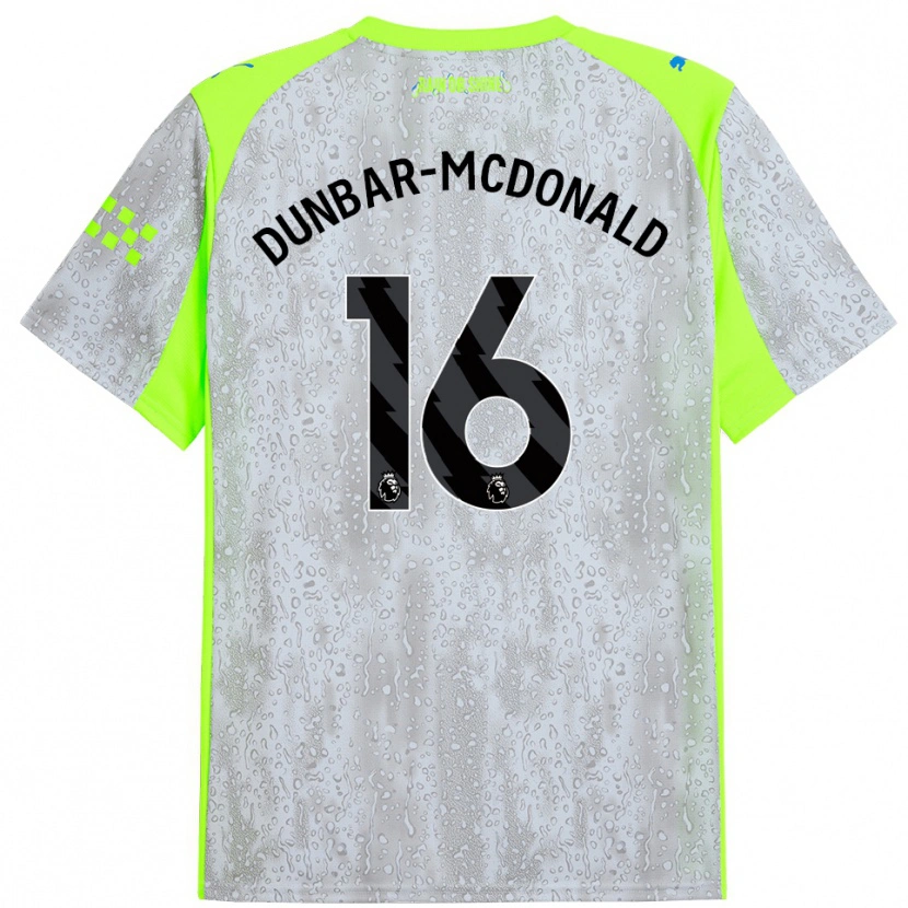 Danxen Damen Christian Dunbar-Mcdonald #16 Grau Gelb Ausweichtrikot Trikot 2025/26 T-Shirt Schweiz