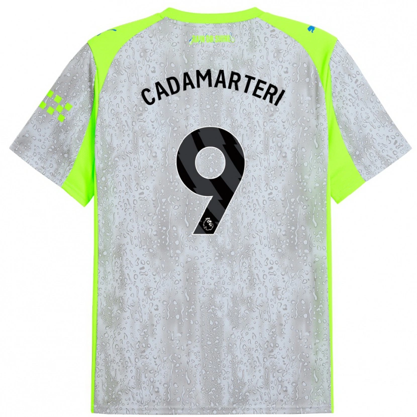 Danxen Damen Caelan Cadamarteri #9 Grau Gelb Ausweichtrikot Trikot 2025/26 T-Shirt Schweiz