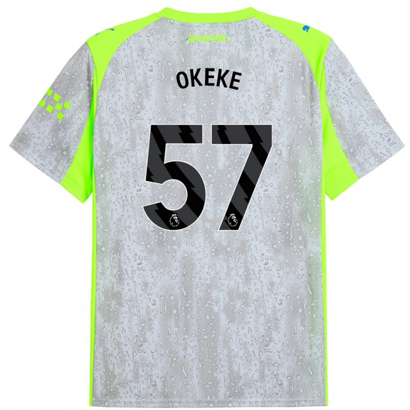 Danxen Damen Michael Okeke #57 Grau Gelb Ausweichtrikot Trikot 2025/26 T-Shirt Schweiz