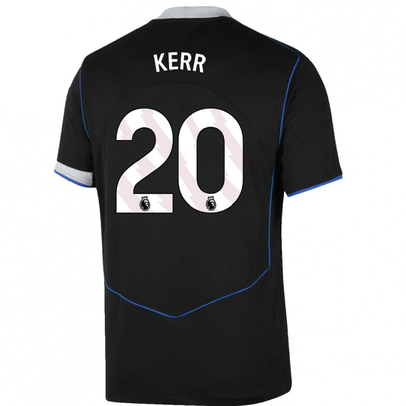 Danxen Damen Sam Kerr #20 Schwarz Blau Silber Ausweichtrikot Trikot 2025/26 T-Shirt Schweiz