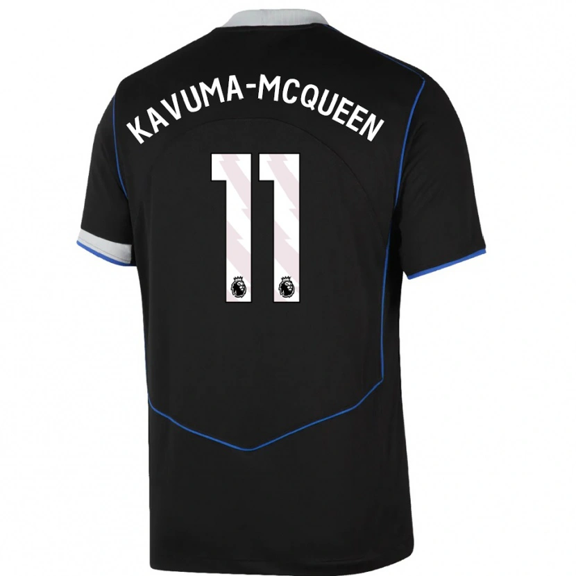 Danxen Damen Ryan Kavuma-Mcqueen #11 Schwarz Blau Silber Ausweichtrikot Trikot 2025/26 T-Shirt Schweiz