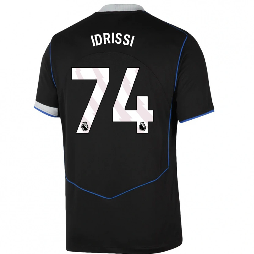 Danxen Damen Yahya Idrissi #74 Schwarz Blau Silber Ausweichtrikot Trikot 2025/26 T-Shirt Schweiz