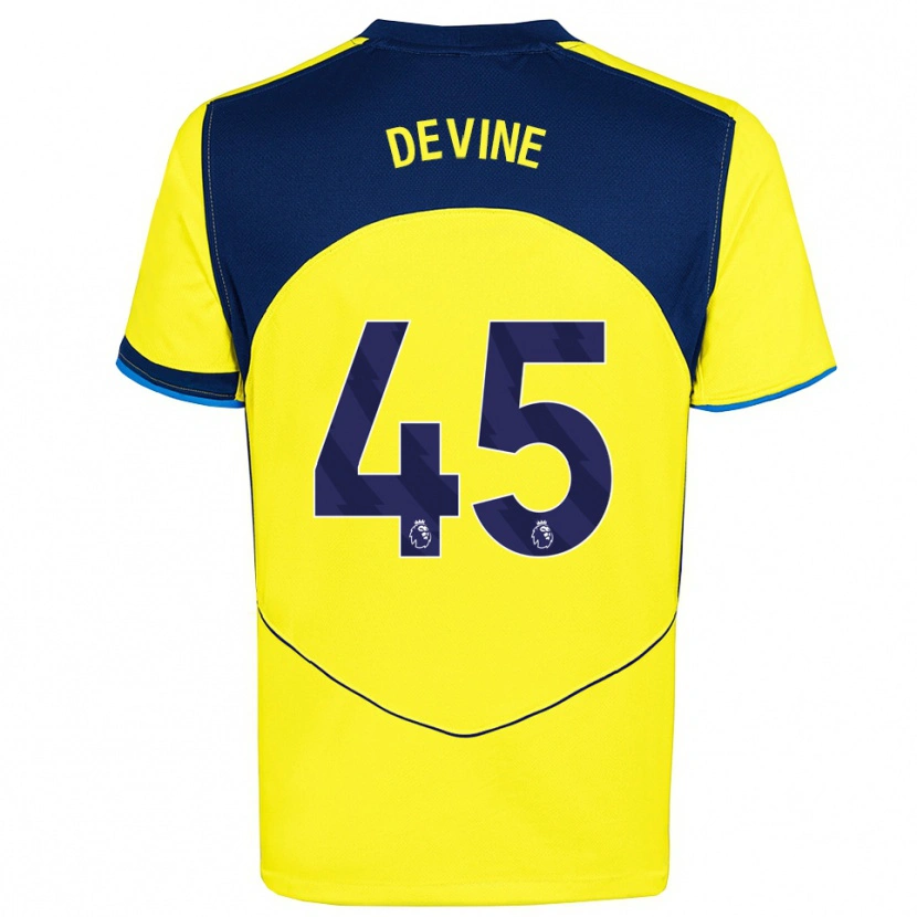 Danxen Damen Alfie Devine #45 Gelb Marineblau Ausweichtrikot Trikot 2025/26 T-Shirt Schweiz