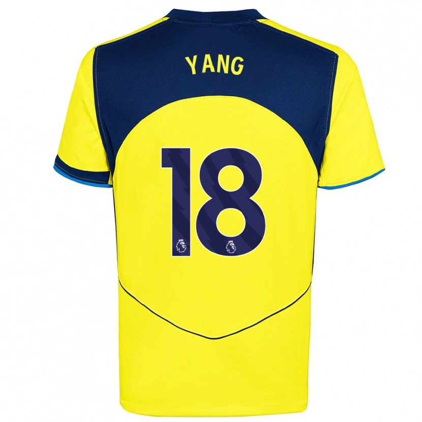 Danxen Damen Min-Hyeok Yang #18 Gelb Marineblau Ausweichtrikot Trikot 2025/26 T-Shirt Schweiz