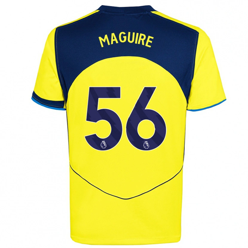 Danxen Damen Aaron Maguire #56 Gelb Marineblau Ausweichtrikot Trikot 2025/26 T-Shirt Schweiz