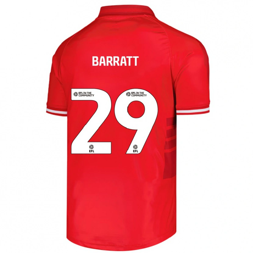 Danxen Kinder Connor Barratt #29 Rot Weiß Heimtrikot Trikot 2025/26 T-Shirt Schweiz