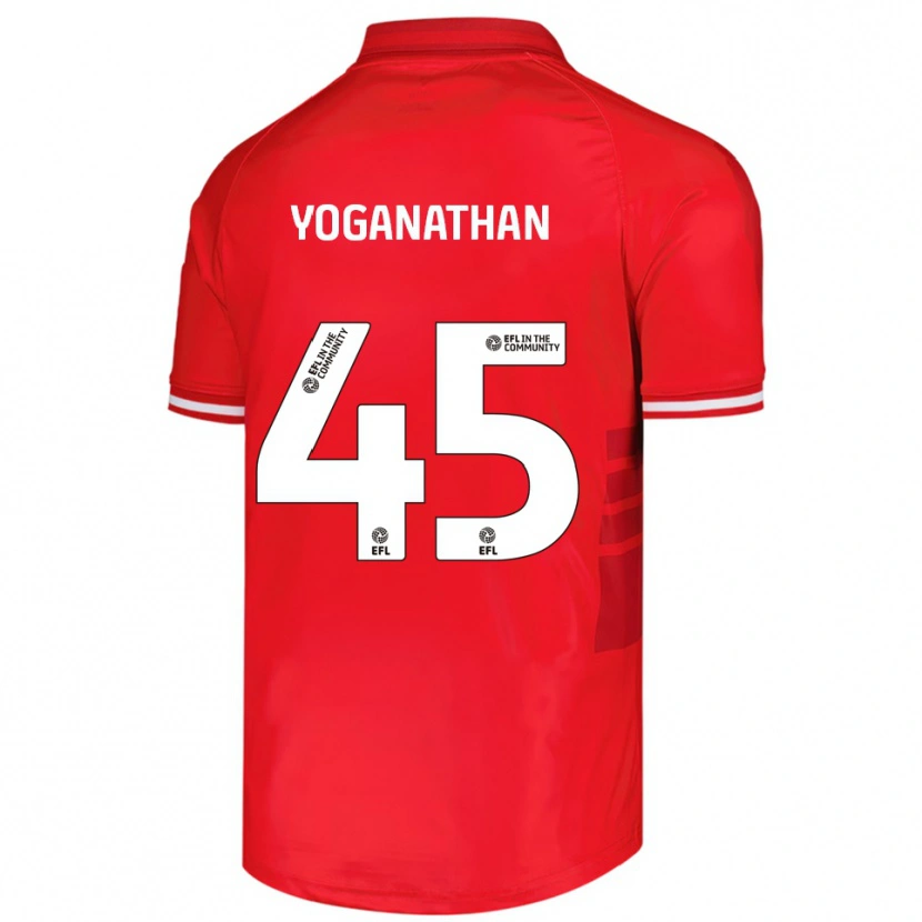 Danxen Kinder Vimal Yoganathan #45 Rot Weiß Heimtrikot Trikot 2025/26 T-Shirt Schweiz