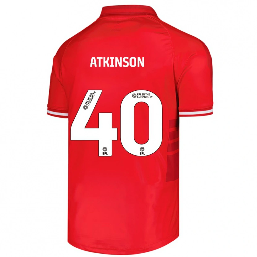 Danxen Kinder Aaron Atkinson #40 Rot Weiß Heimtrikot Trikot 2025/26 T-Shirt Schweiz