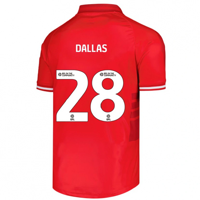 Danxen Kinder Andy Dallas #28 Rot Weiß Heimtrikot Trikot 2025/26 T-Shirt Schweiz