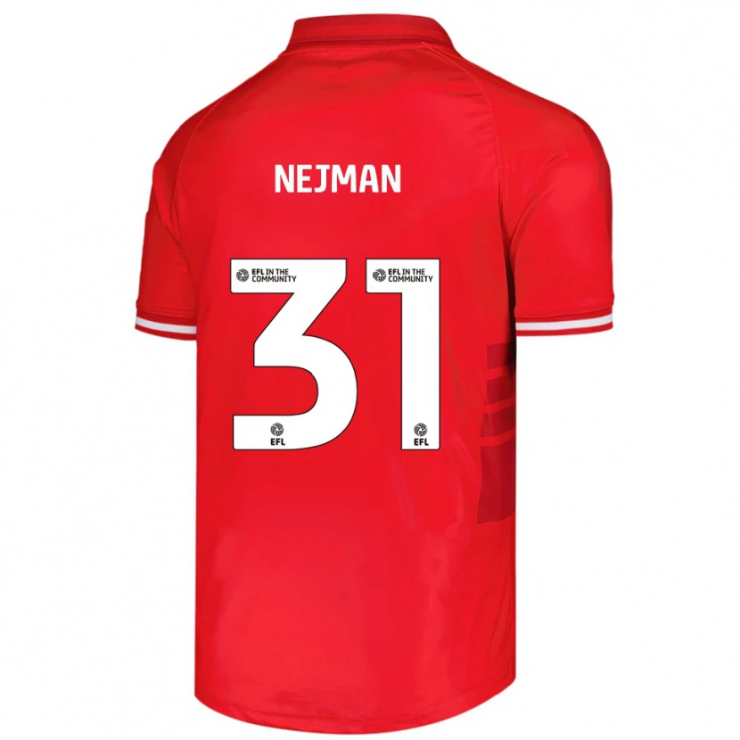 Danxen Kinder Harrison Nejman #31 Rot Weiß Heimtrikot Trikot 2025/26 T-Shirt Schweiz