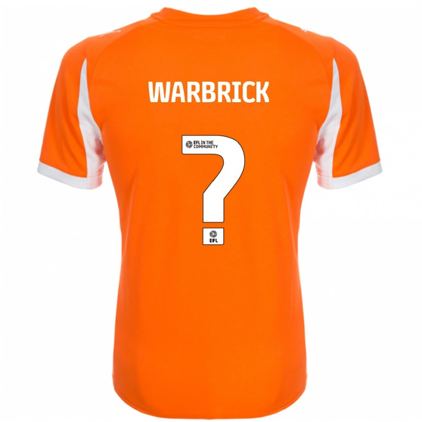 Danxen Kinder Cloe Warbrick #0 Orange Weiß Heimtrikot Trikot 2025/26 T-Shirt Schweiz