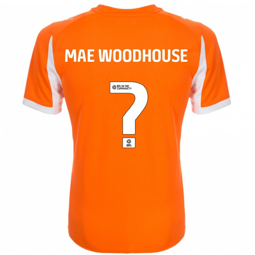 Danxen Kinder Evie Mae Woodhouse #0 Orange Weiß Heimtrikot Trikot 2025/26 T-Shirt Schweiz